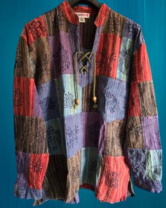 CAMICIA UOMO 3XL EZ HIP PIE FATTA A MANO