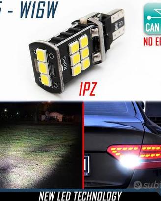 Lampadina T15 LED Luci RETROMARCIA CANBUS NO ERROR