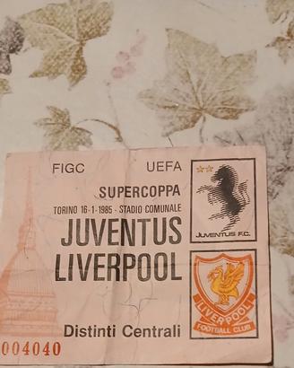 biglietto super coppa 1985