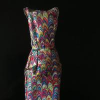 Barbie vestito lamè multicolore tipo tubino