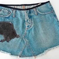 minigonna TG 42 vintage marca vnt.tex