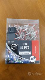 luci natale 300 led + trasformatore 2pin 31v 3.6w
