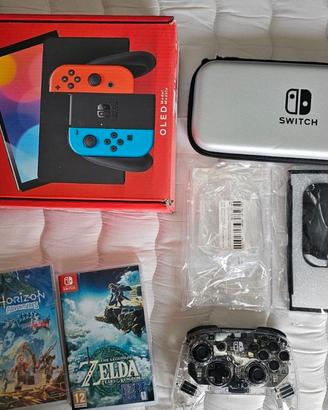 Nintendo Switch Neon + The Legend of Zelda + Lego