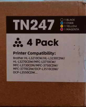 Toner compatibili Brother  laser 4 colori 