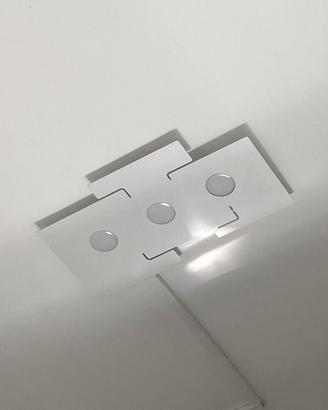 Plafoniera Top Light ECHO bianca 3 luci e 6 luci 