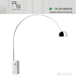 Lampada ad arco tipo flos base in marmo