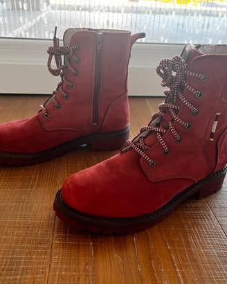 Tamaris stivali invernali rosso mattone