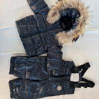 Completo invernale piumino Moncler neonato 3-6 mes