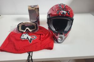 Casco cross AMX + maschera