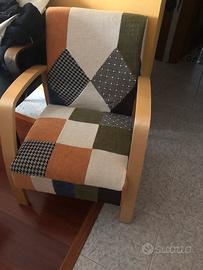 Poltroncina stile patchwork