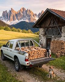 Legna da ardere consegna e stoccaggio