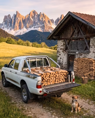 Legna da ardere consegna e stoccaggio