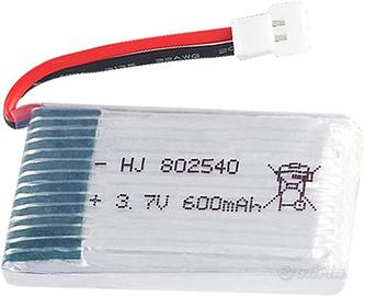 Batteria LiPo 3.7V 600mAh 25C per Syma X5 X5C RC