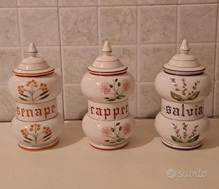 Set 3 Barattoli in ceramica