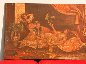 Tela antica dipinta a mano