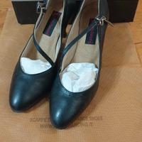 scarpe da ballo il pelle nera tg39 Happy Dancing 