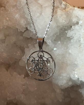 Ciondolo metatron acciaio inox