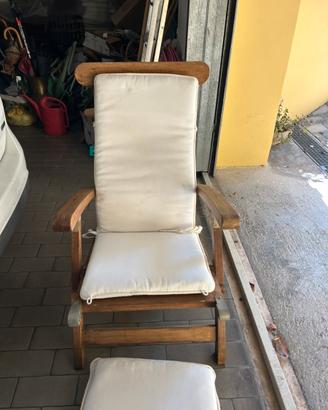 Coppia di lettini da giardino