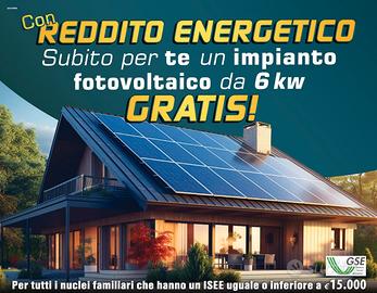 FOTOVOLTAICO a costo zero chiavi in mano 