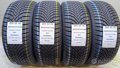 4 GOMME 205 55 16 BRIDGESTONE 2024 INV RIF4756