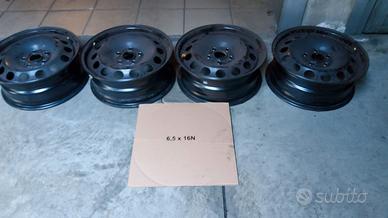 Cerchi in ferro 16 volkswagen t roc t cross golf