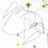 -Parafango ant Yamaha XC Versity 300 5SEF151100P5