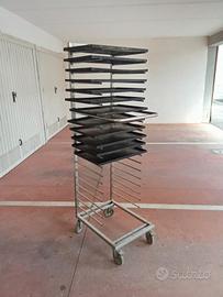 Carrello porta teglie