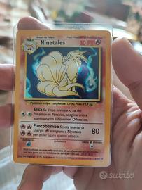 carta Pokémon ninetales olografica