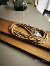 SET 2 mensole in Legno Massello 60 x 14 x 2cm