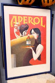 Poster pubblicitario vintage Aperolstile rétro ‘90