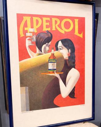 Poster pubblicitario vintage Aperolstile rétro ‘90
