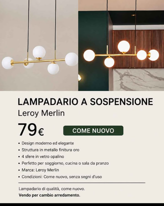 Lampadario a sospensione