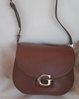 Borsa a tracolla Guess color cognac 