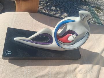 scultura vintage  Guglielmo Gusella anni 80