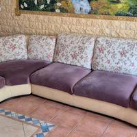 Divano angolare di design con chaise longue 