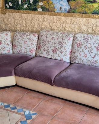 Divano angolare di design con chaise longue 