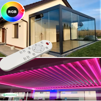 Pergola bioclimatica 3x4 antracite LED motorizzata