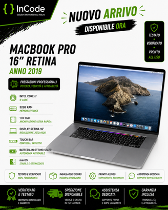 Apple MacBook Pro 16" 2019 | Intel Core i7