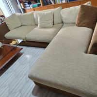 divano angolare beige/crema