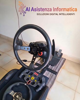 Playseat cockpit sim racing + Logitech G29 full