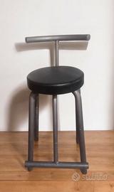 sgabello industrial in metallo