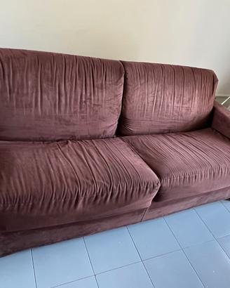 Divano letto 3 posti sfoderabile e smontabile