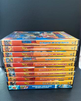 10 film DVD originali Dragon Ball - Z - GT