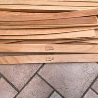 Letto matrimoniale con rete in doghe