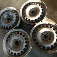 4 cerchi in ferro fiat grande punto R15