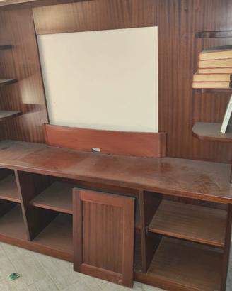 parete in legno per TV 