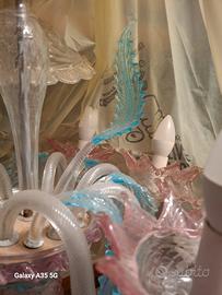 lampadario di murano fatto a mano 