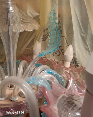 lampadario di murano fatto a mano 