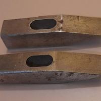 COPPIA PICCOLI MARTELLI FATTI A MANO SENZA MANICO