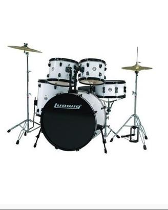 Batteria acustica Ludwig - Accent Fusion White